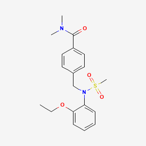 4-{[(2-ethoxyphenyl)(methylsulfonyl)amino]methyl}-N,N-dimethylbenzamide