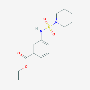 ethyl 3-[(1-piperidinylsulfonyl)amino]benzoate