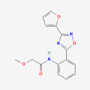 N-{2-[3-(2-furyl)-1,2,4-oxadiazol-5-yl]phenyl}-2-methoxyacetamide