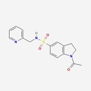 1-acetyl-N-(2-pyridinylmethyl)-5-indolinesulfonamide