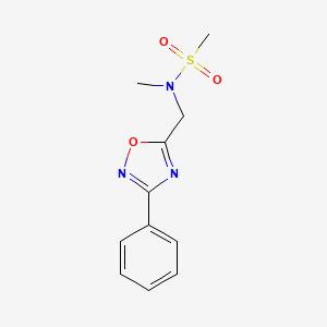 N-methyl-N-[(3-phenyl-1,2,4-oxadiazol-5-yl)methyl]methanesulfonamide