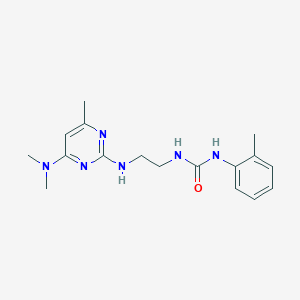 N-(2-{[4-(dimethylamino)-6-methyl-2-pyrimidinyl]amino}ethyl)-N'-(2-methylphenyl)urea