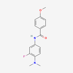 N-[4-(dimethylamino)-3-fluorophenyl]-4-methoxybenzamide