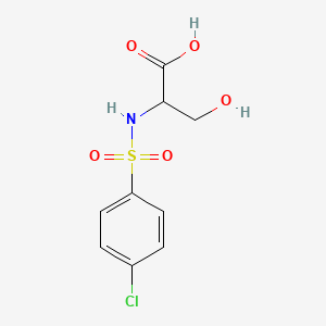 N-[(4-chlorophenyl)sulfonyl]serine