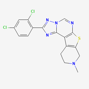 2-(2,4-dichlorophenyl)-9-methyl-8,9,10,11-tetrahydropyrido[4',3':4,5]thieno[3,2-e][1,2,4]triazolo[1,5-c]pyrimidine