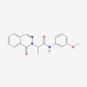 N-(3-methoxyphenyl)-2-(1-oxo-2(1H)-phthalazinyl)propanamide