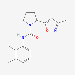 N-(2,3-dimethylphenyl)-2-(3-methyl-5-isoxazolyl)-1-pyrrolidinecarboxamide