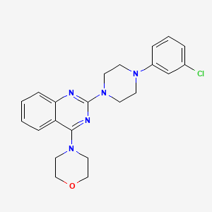 2-[4-(3-chlorophenyl)-1-piperazinyl]-4-(4-morpholinyl)quinazoline