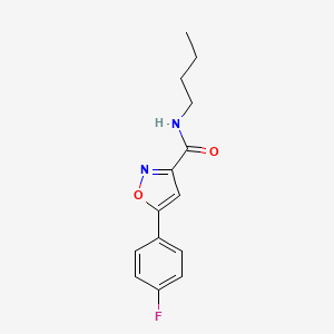 N-butyl-5-(4-fluorophenyl)-3-isoxazolecarboxamide