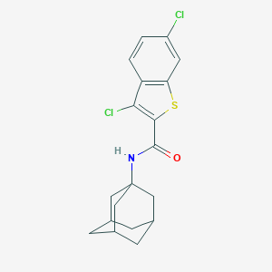 molecular formula C19H19Cl2NOS B445867 N-(1-adamantyl)-3,6-dichloro-1-benzothiophene-2-carboxamide 