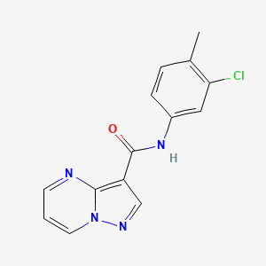 N-(3-chloro-4-methylphenyl)pyrazolo[1,5-a]pyrimidine-3-carboxamide