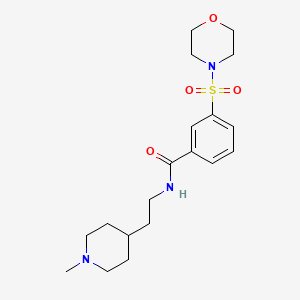 N-[2-(1-methyl-4-piperidinyl)ethyl]-3-(4-morpholinylsulfonyl)benzamide