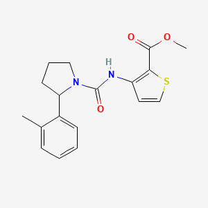 methyl 3-({[2-(2-methylphenyl)-1-pyrrolidinyl]carbonyl}amino)-2-thiophenecarboxylate