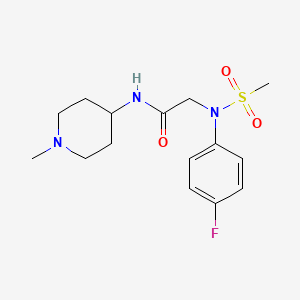 N~2~-(4-fluorophenyl)-N~1~-(1-methyl-4-piperidinyl)-N~2~-(methylsulfonyl)glycinamide