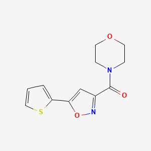 4-{[5-(2-thienyl)-3-isoxazolyl]carbonyl}morpholine