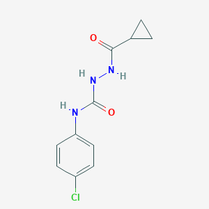 N-(4-chlorophenyl)-2-(cyclopropylcarbonyl)hydrazinecarboxamide