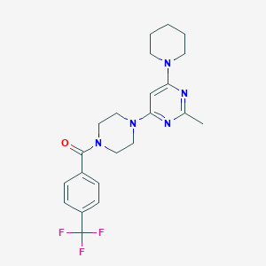 2-methyl-4-(1-piperidinyl)-6-{4-[4-(trifluoromethyl)benzoyl]-1-piperazinyl}pyrimidine