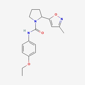 N-(4-ethoxyphenyl)-2-(3-methyl-5-isoxazolyl)-1-pyrrolidinecarboxamide