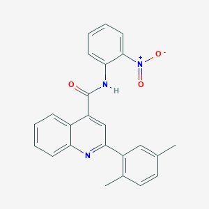 2-(2,5-dimethylphenyl)-N-(2-nitrophenyl)quinoline-4-carboxamide