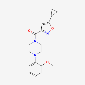 1-[(5-cyclopropyl-3-isoxazolyl)carbonyl]-4-(2-methoxyphenyl)piperazine