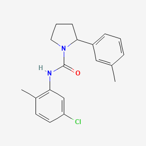 N-(5-chloro-2-methylphenyl)-2-(3-methylphenyl)-1-pyrrolidinecarboxamide