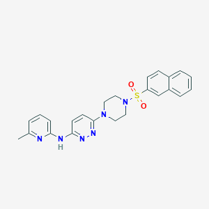 N-(6-methyl-2-pyridinyl)-6-[4-(2-naphthylsulfonyl)-1-piperazinyl]-3-pyridazinamine