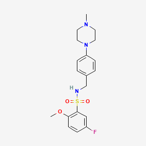 5-fluoro-2-methoxy-N-[4-(4-methyl-1-piperazinyl)benzyl]benzenesulfonamide