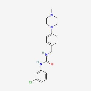 molecular formula C19H23ClN4O B4458788 N-(3-chlorophenyl)-N'-[4-(4-methyl-1-piperazinyl)benzyl]urea 