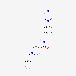 1-benzyl-N-[4-(4-methyl-1-piperazinyl)benzyl]-4-piperidinecarboxamide