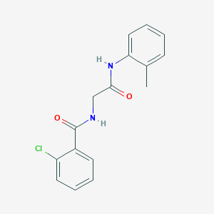 2-chloro-N-{2-[(2-methylphenyl)amino]-2-oxoethyl}benzamide