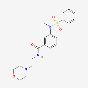 3-[methyl(phenylsulfonyl)amino]-N-[2-(4-morpholinyl)ethyl]benzamide