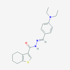 N'-[4-(diethylamino)benzylidene]-4,5,6,7-tetrahydro-1-benzothiophene-3-carbohydrazide