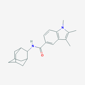 N-(2-adamantyl)-1,2,3-trimethyl-1H-indole-5-carboxamide