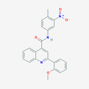molecular formula C24H19N3O4 B445888 2-(2-methoxyphenyl)-N-(4-methyl-3-nitrophenyl)quinoline-4-carboxamide 