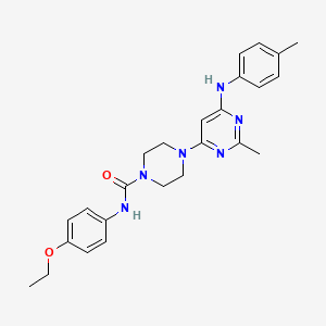 N-(4-ethoxyphenyl)-4-{2-methyl-6-[(4-methylphenyl)amino]-4-pyrimidinyl}-1-piperazinecarboxamide