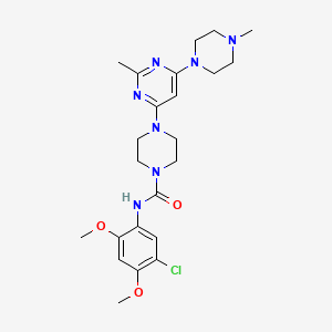 N-(5-chloro-2,4-dimethoxyphenyl)-4-[2-methyl-6-(4-methyl-1-piperazinyl)-4-pyrimidinyl]-1-piperazinecarboxamide