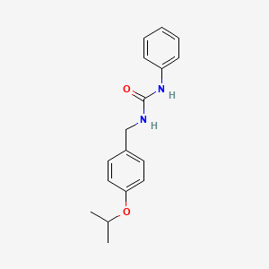 molecular formula C17H20N2O2 B4458899 N-(4-isopropoxybenzyl)-N'-phenylurea 