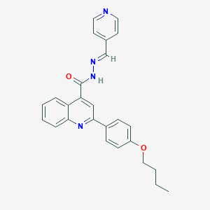 2-(4-butoxyphenyl)-N'-(4-pyridinylmethylene)-4-quinolinecarbohydrazide