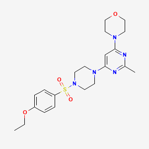 4-(6-{4-[(4-ethoxyphenyl)sulfonyl]-1-piperazinyl}-2-methyl-4-pyrimidinyl)morpholine