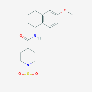 N-(6-methoxy-1,2,3,4-tetrahydro-1-naphthalenyl)-1-(methylsulfonyl)-4-piperidinecarboxamide