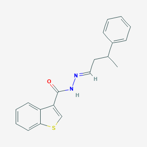 N'-(3-phenylbutylidene)-1-benzothiophene-3-carbohydrazide