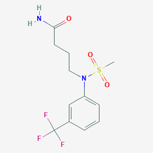 4-{(methylsulfonyl)[3-(trifluoromethyl)phenyl]amino}butanamide