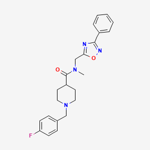 1-(4-fluorobenzyl)-N-methyl-N-[(3-phenyl-1,2,4-oxadiazol-5-yl)methyl]-4-piperidinecarboxamide