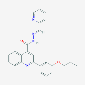 2-(3-propoxyphenyl)-N'-(2-pyridinylmethylene)-4-quinolinecarbohydrazide