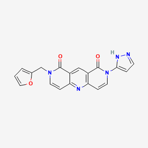 2-(2-furylmethyl)-8-(1H-pyrazol-5-yl)pyrido[4,3-b]-1,6-naphthyridine-1,9(2H,8H)-dione