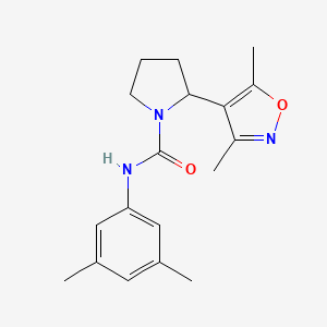 2-(3,5-dimethyl-4-isoxazolyl)-N-(3,5-dimethylphenyl)-1-pyrrolidinecarboxamide