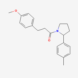 1-[3-(4-methoxyphenyl)propanoyl]-2-(4-methylphenyl)pyrrolidine