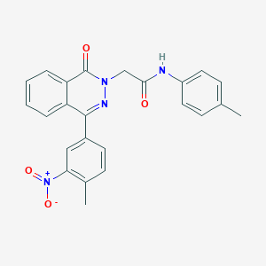 molecular formula C24H20N4O4 B445907 2-[4-(4-methyl-3-nitrophenyl)-1-oxophthalazin-2(1H)-yl]-N-(4-methylphenyl)acetamide 