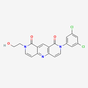 molecular formula C19H13Cl2N3O3 B4459095 2-(3,5-dichlorophenyl)-8-(2-hydroxyethyl)pyrido[4,3-b]-1,6-naphthyridine-1,9(2H,8H)-dione 