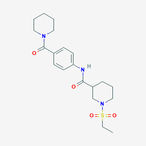 1-(ETHANESULFONYL)-N-[4-(PIPERIDINE-1-CARBONYL)PHENYL]PIPERIDINE-3-CARBOXAMIDE